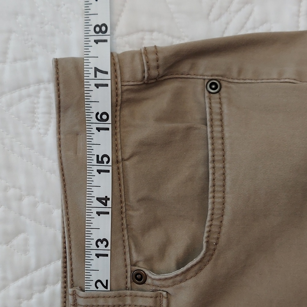 - Sonoma Women's Mid Rise Tan Skinny Stretchy Jegging Pants, Size 14, Like New - Picture 7 of 9